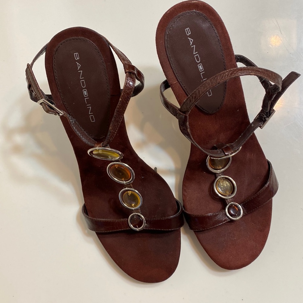 Brown Bandolono High Heel Shoes - Size 7.5M